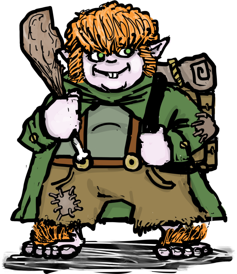 Hearty Halfling Pawn One-sheet - Hungry Halfling